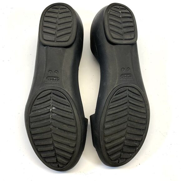 Crocs Iconic Comfort Classic Clogs Women’s 6 Black Banyan Slip On - Picture 4 of 6